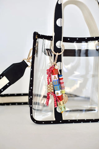 Game Day Clear Bag - Black & White