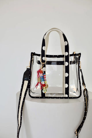 Game Day Clear Bag - Black & White