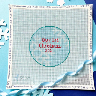 Our First Christmas Snowflake Ornament Canvas