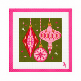 Merry & Mod Ornaments Needlepoint Canvas: Canvas Only