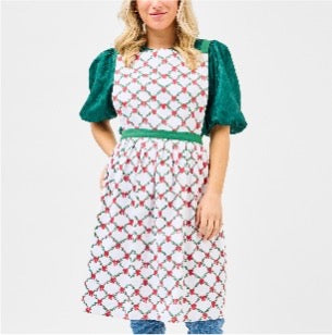 Adult Apron - Holiday Trellis