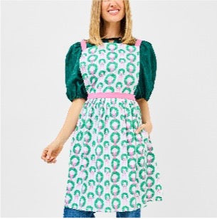 Adult Apron - Rosy Wreaths