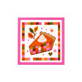 Patchwork Pumpkin Pie Needlepoint Canvas: Canvas Only