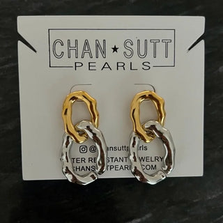 Two Toned Chain Link Earring