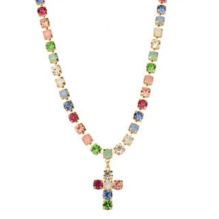 Rhinestone Cross Necklace