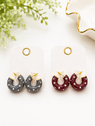 The Roxie Studded Hoops