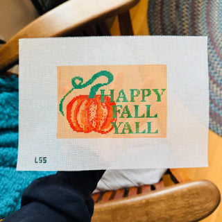 Happy Fall Yall Canvas