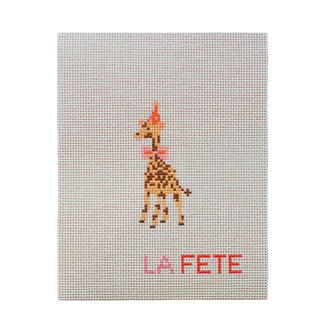 Party Animals: Giraffe Canvas