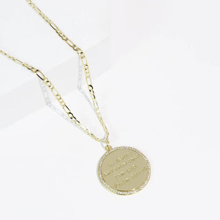 Treasure Jewels: Psalm 46:10 Gold Necklace