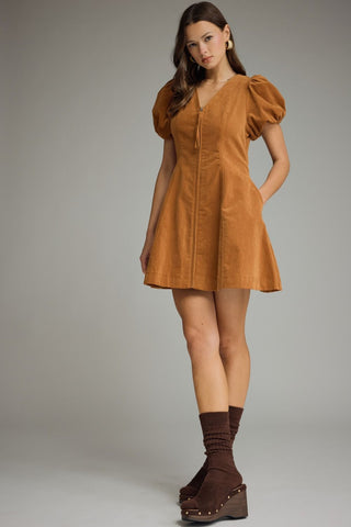 Today Feels Good Dress - Camel