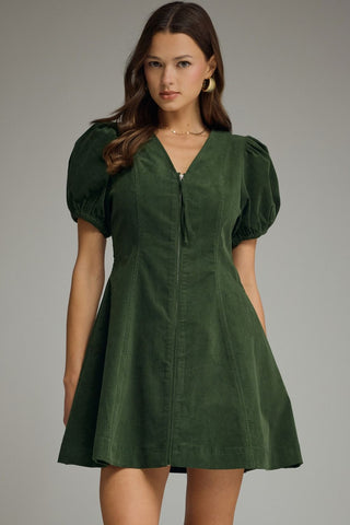Today Feels Good Dress - Heather Green