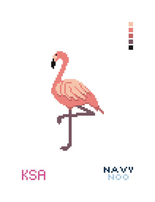 Rachel the Flamingo Canvas