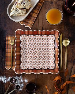 AUT1341 - Autumn Plaid Paper Plates