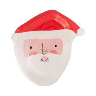 HOH1340 - Red and Pink Santa Shaped Paper Plates