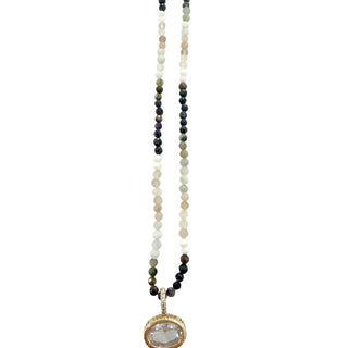 Tyson Beaded Necklace - Black