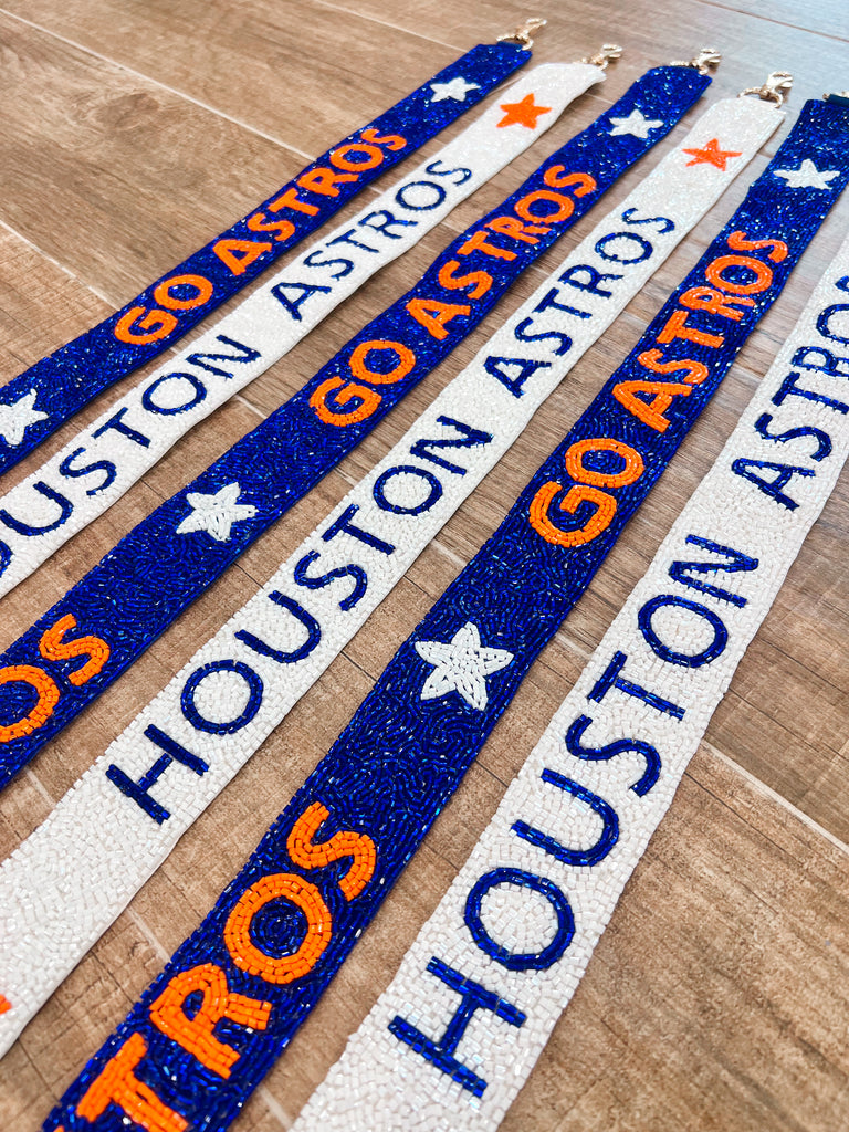 Houston Astros Beaded Straps for Purse 