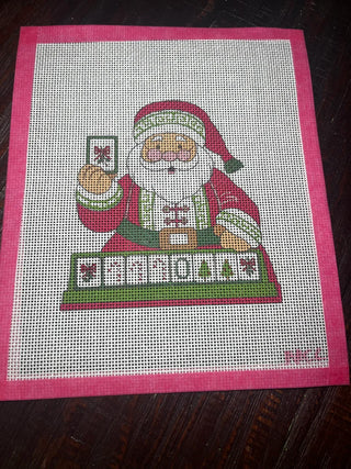 Merry Mahj Santa Canvas