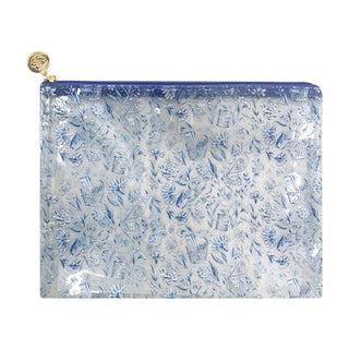 Needlepoint Print Clear Project Bag - Medium