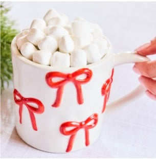 Organic Mug Sculpted Bows