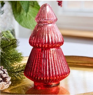 Tree Candle - 7 Inch - Red Mercury