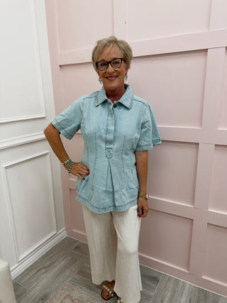 Essential Denim Top