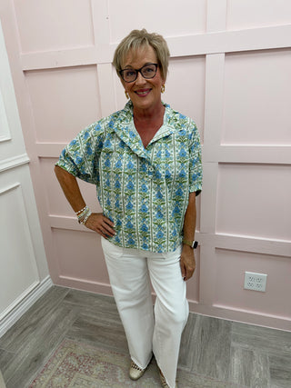 Mediterranean Bloom Top