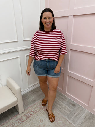 Charlotte Top - Burgundy