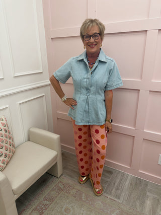 Autumn Fireside Pant - Coral Pink