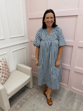 Chestnut Hill Dress - Denim Blue