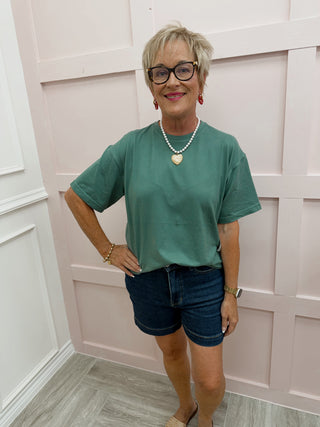 DOORBUSTER: Running Errands Tee - Eldergreen
