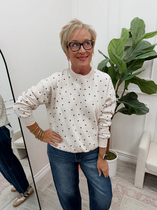 Pop Of Fun Sweatshirt - Cream
