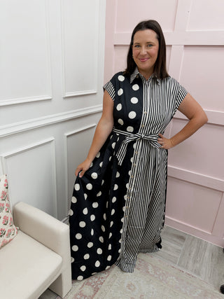 Liza Contrast Dress