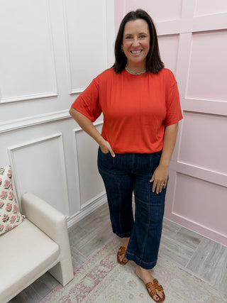 DOORBUSTER: Running Errands Tee - Blushed Brick