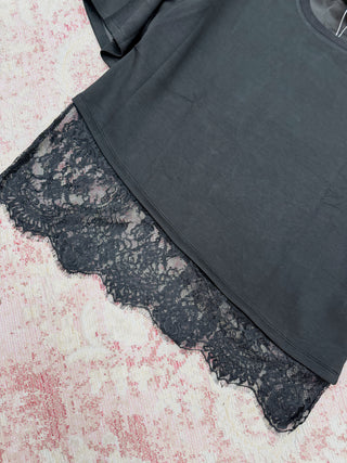 Audrey Lace Top - Black