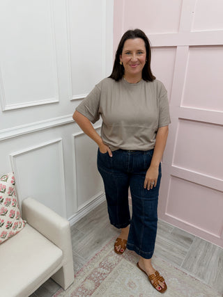 DOORBUSTER: Running Errands Tee - Silken Taupe