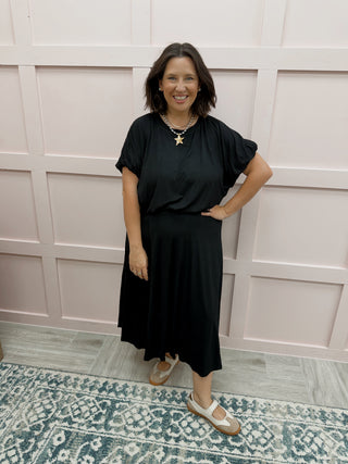 Emery Maxi Skirt - Black