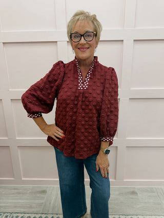 Crimson Nights Top