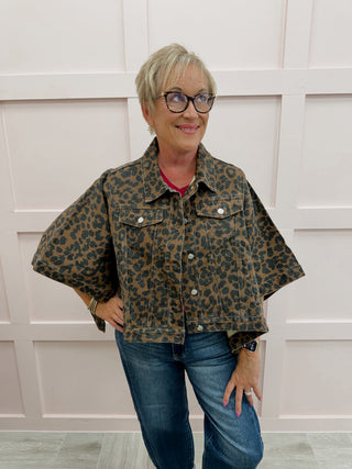 Run The Town Denim Cape