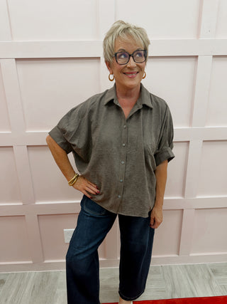 Sunday Dolman Top - Brown
