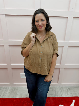 Sunday Dolman Top - Camel