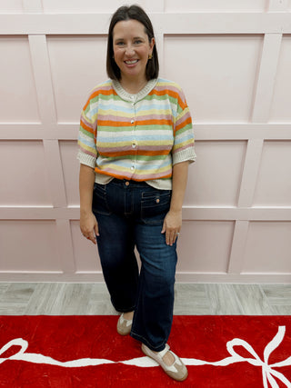 Winnie Striped Cardigan
