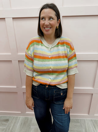 Winnie Striped Cardigan