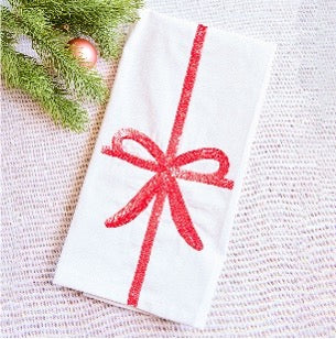 Tea Towel Sequin Bows