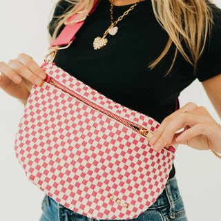Westlyn Woven Bag - Checkered Pink