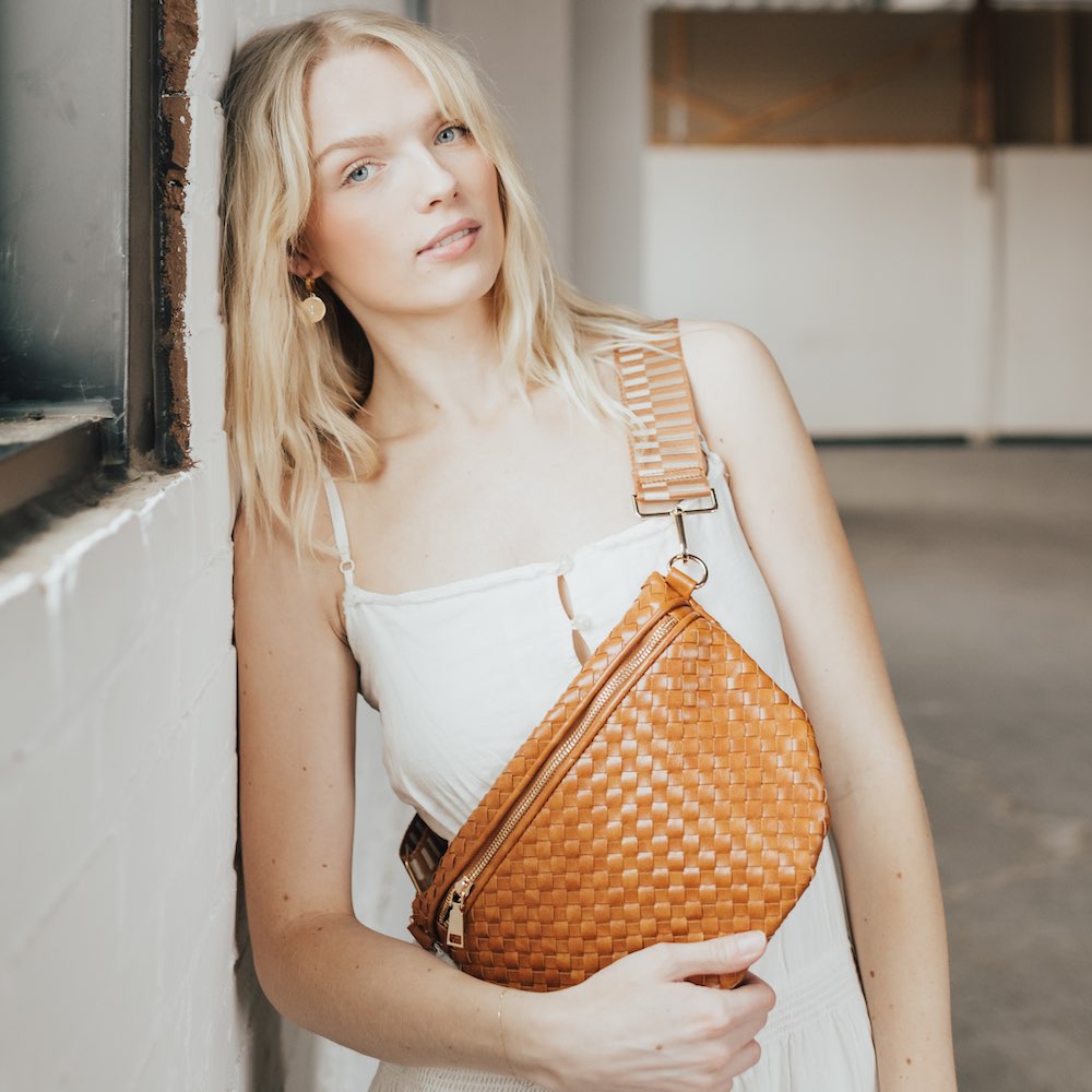 Woven Westlyn Bum Bag-Crossbody bag-Pretty Simple Wholesale